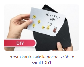 DIY kartka wielkanocna